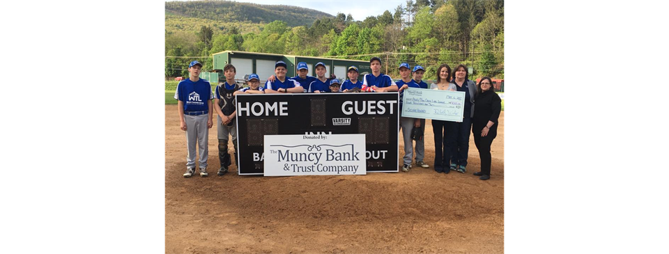 Thank you Muncy Bank &Trust Company!